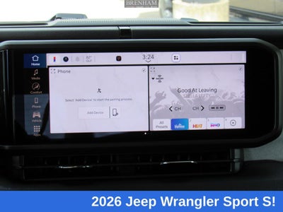2026 Jeep Wrangler WRANGLER 4-DOOR SPORT S