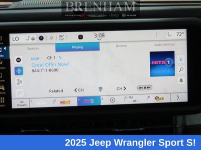 2025 Jeep Wrangler WRANGLER 4-DOOR SPORT S