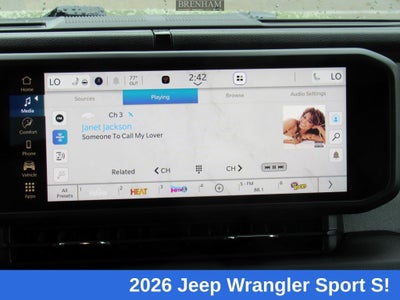 2026 Jeep Wrangler WRANGLER 4-DOOR SPORT S