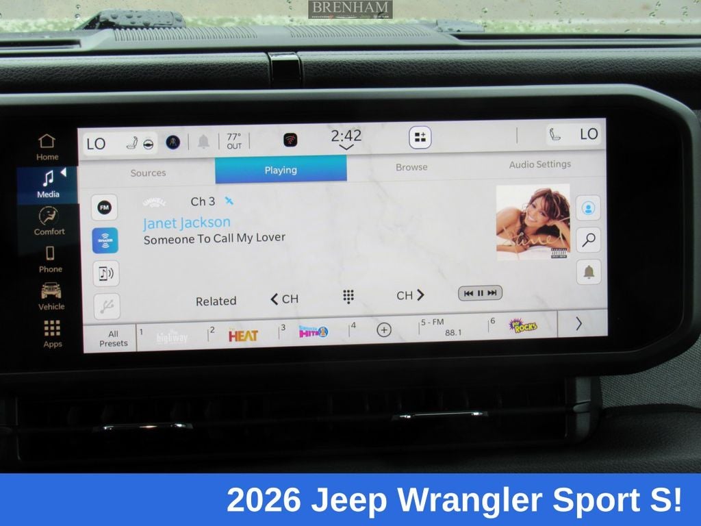 2026 Jeep Wrangler WRANGLER 4-DOOR SPORT S