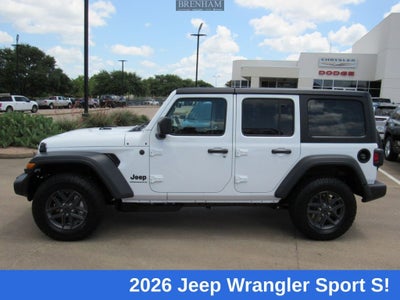 2026 Jeep Wrangler WRANGLER 4-DOOR SPORT S