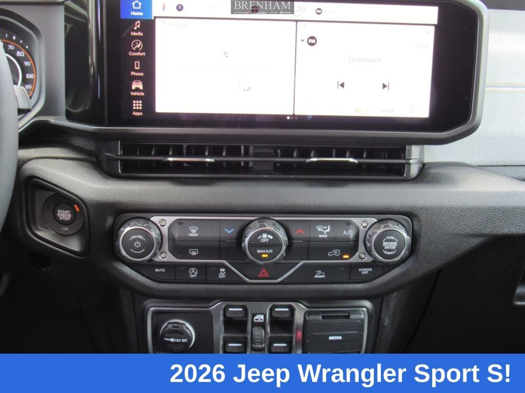2026 Jeep Wrangler WRANGLER 4-DOOR SPORT S