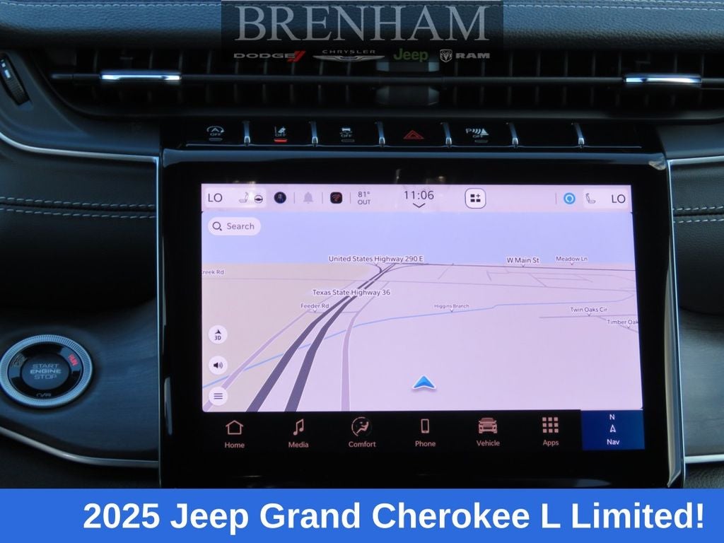 2025 Jeep Grand Cherokee GRAND CHEROKEE L LIMITED 4X4