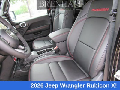 2026 Jeep Wrangler WRANGLER 4-DOOR RUBICON X