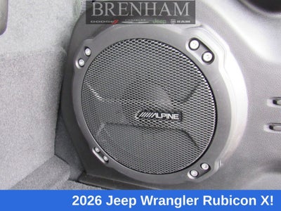 2026 Jeep Wrangler WRANGLER 4-DOOR RUBICON X