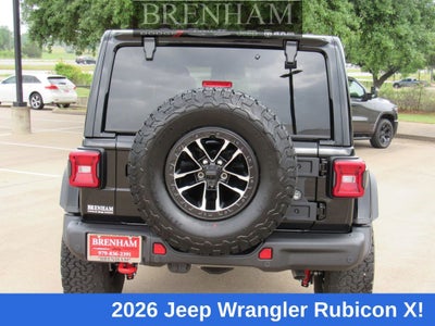 2026 Jeep Wrangler WRANGLER 4-DOOR RUBICON X