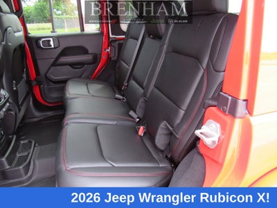 2026 Jeep Wrangler WRANGLER 4-DOOR RUBICON X