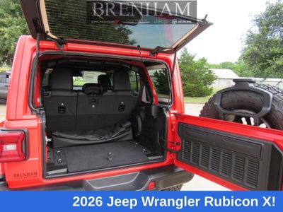 2026 Jeep Wrangler WRANGLER 4-DOOR RUBICON X