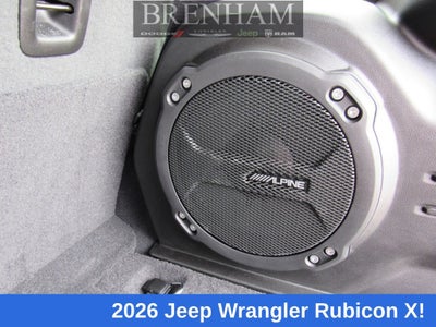 2026 Jeep Wrangler WRANGLER 4-DOOR RUBICON X