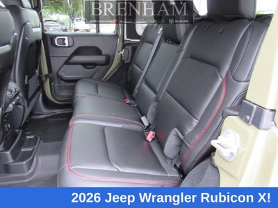 2026 Jeep Wrangler WRANGLER 4-DOOR RUBICON X