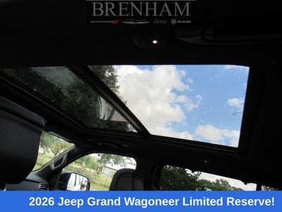 2026 Jeep Grand Wagoneer GRAND WAGONEER LIMITED RESERVE 4X4