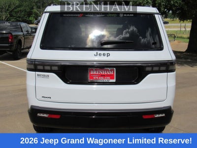 2026 Jeep Grand Wagoneer GRAND WAGONEER LIMITED RESERVE 4X4