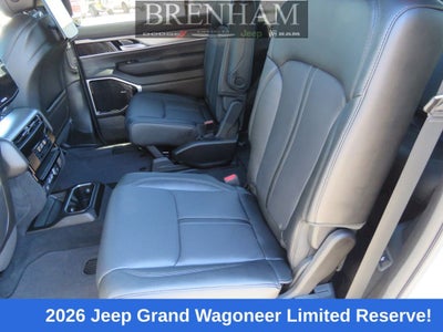 2026 Jeep Grand Wagoneer GRAND WAGONEER LIMITED RESERVE 4X4