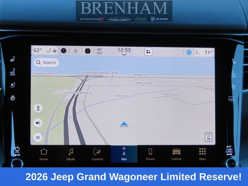 2026 Jeep Grand Wagoneer GRAND WAGONEER LIMITED RESERVE 4X4