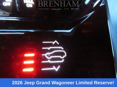 2026 Jeep Grand Wagoneer GRAND WAGONEER LIMITED RESERVE 4X4