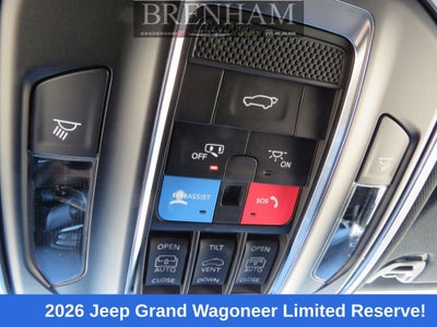 2026 Jeep Grand Wagoneer GRAND WAGONEER LIMITED RESERVE 4X4