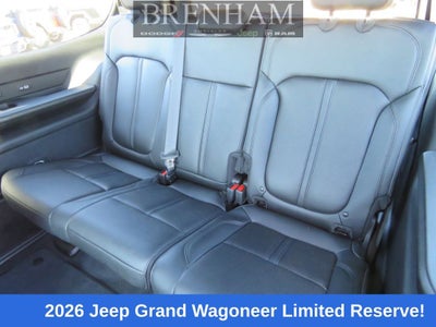 2026 Jeep Grand Wagoneer GRAND WAGONEER LIMITED RESERVE 4X4