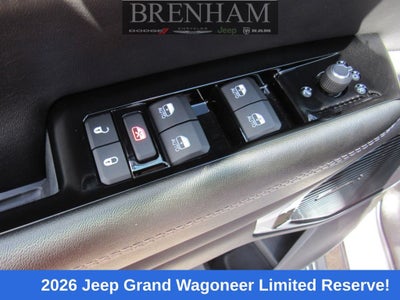 2026 Jeep Grand Wagoneer GRAND WAGONEER LIMITED RESERVE 4X4
