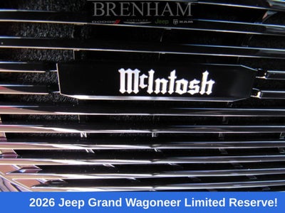 2026 Jeep Grand Wagoneer GRAND WAGONEER LIMITED RESERVE 4X4