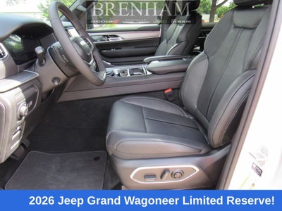 2026 Jeep Grand Wagoneer GRAND WAGONEER LIMITED RESERVE 4X4