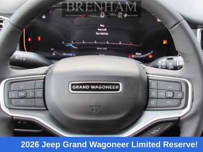 2026 Jeep Grand Wagoneer GRAND WAGONEER LIMITED RESERVE 4X4