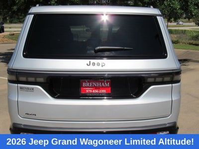 2026 Jeep Grand Wagoneer GRAND WAGONEER LIMITED ALTITUDE 4X4