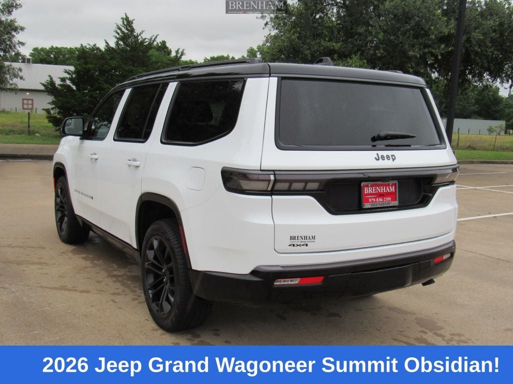 2026 Jeep Grand Wagoneer GRAND WAGONEER SUMMIT OBSIDIAN 4X4