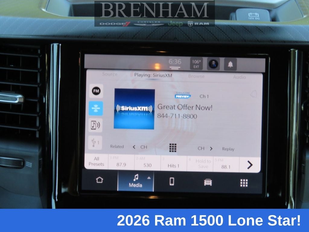 2026 RAM Ram 1500 RAM 1500 LONE STAR CREW CAB 4X4 5'7' BOX