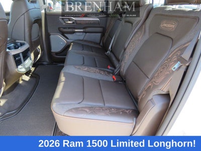 2026 RAM Ram 1500 RAM 1500 LIMITED LONGHORN CREW CAB 4X4 5'7' BOX