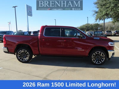 2026 RAM Ram 1500 RAM 1500 LIMITED LONGHORN CREW CAB 4X4 5'7' BOX