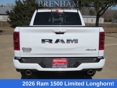 2026 RAM Ram 1500 RAM 1500 LIMITED LONGHORN CREW CAB 4X4 5'7' BOX