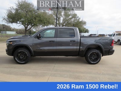 2026 RAM Ram 1500 RAM 1500 REBEL CREW CAB 4X4 5'7' BOX