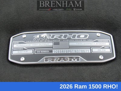 2026 RAM Ram 1500 RAM 1500 RHO CREW CAB 4X4 5'7' BOX
