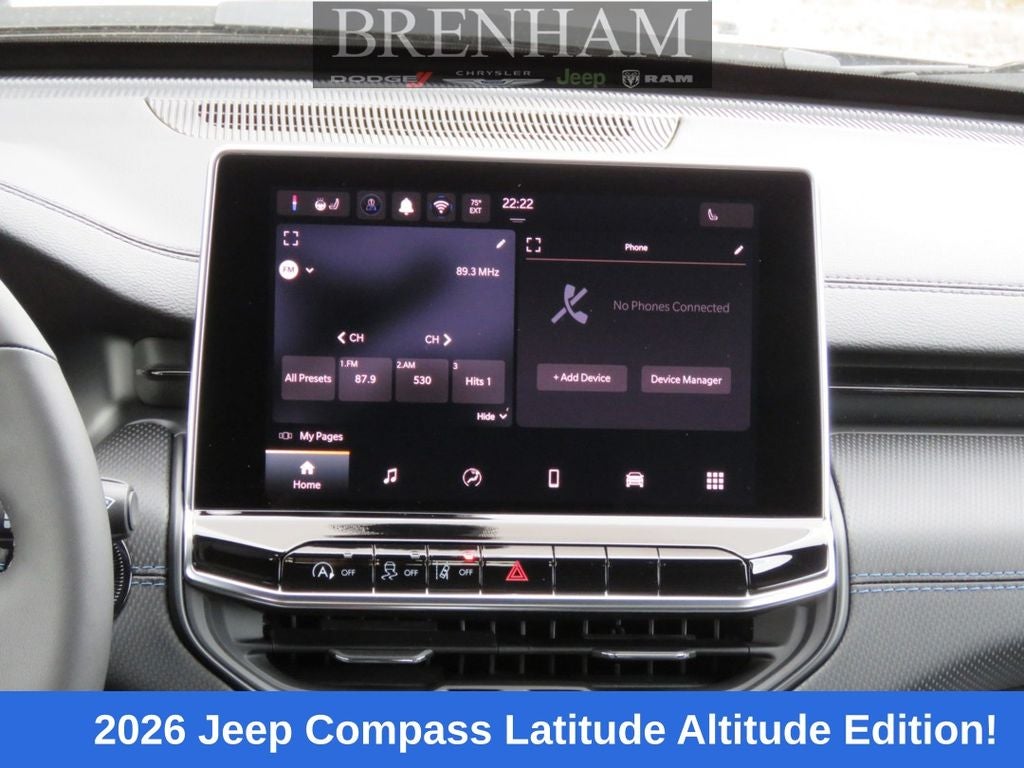 2026 Jeep Compass COMPASS LATITUDE ALTITUDE 4X4