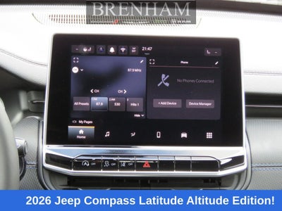 2026 Jeep Compass COMPASS LATITUDE ALTITUDE 4X4