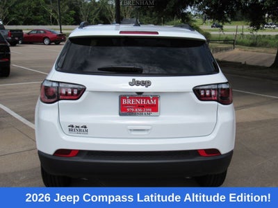2026 Jeep Compass COMPASS LATITUDE ALTITUDE 4X4