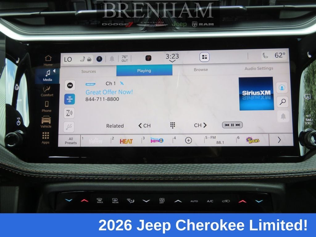2026 Jeep Cherokee CHEROKEE LIMITED 4X4