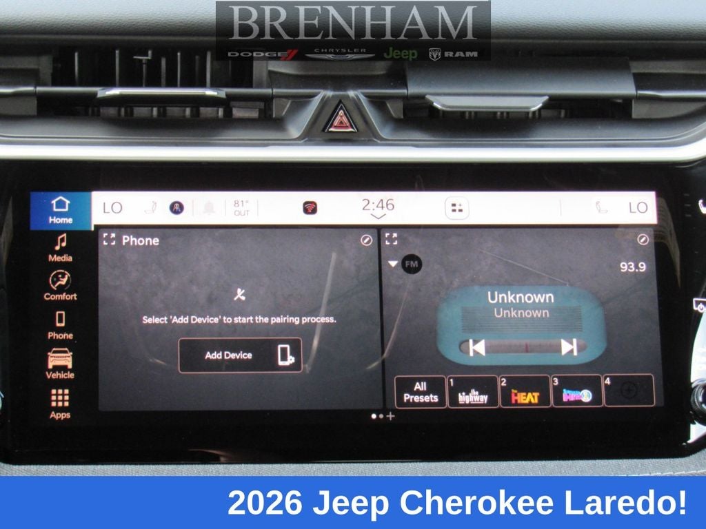 2026 Jeep Cherokee CHEROKEE LAREDO 4X4