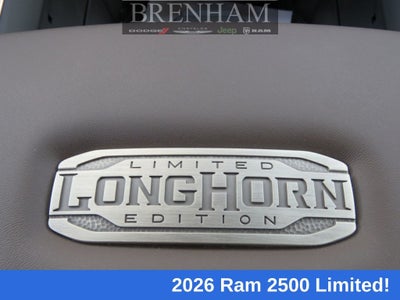 2026 RAM Ram 2500 RAM 2500 LIMITED LONGHORN MEGA CAB 4X4 6'4' BOX