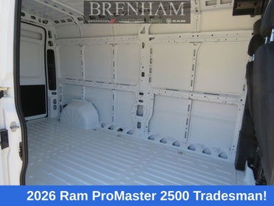 2026 RAM Ram ProMaster RAM PROMASTER 2500 TRADESMAN CARGO VAN HIGH ROOF 159' WB