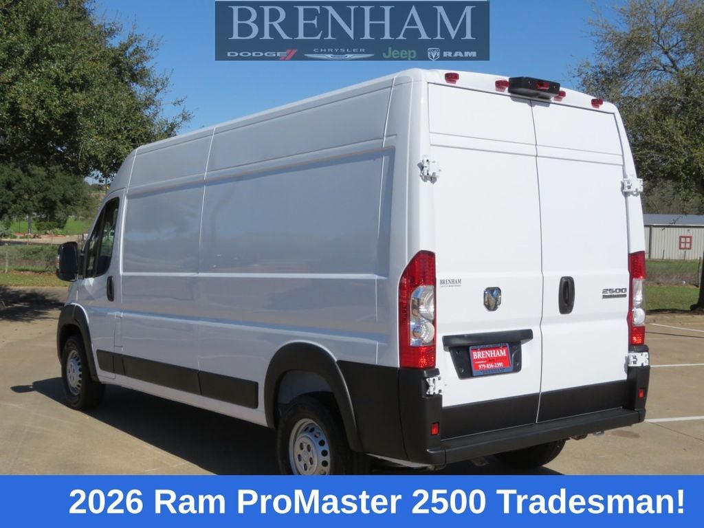 2026 RAM Ram ProMaster RAM PROMASTER 2500 TRADESMAN CARGO VAN HIGH ROOF 159' WB