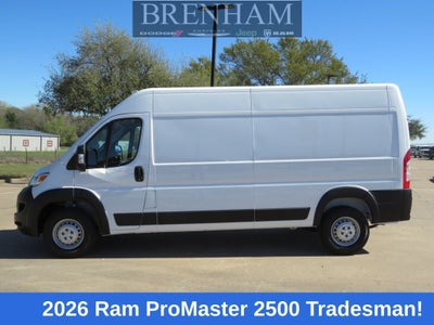 2026 RAM Ram ProMaster RAM PROMASTER 2500 TRADESMAN CARGO VAN HIGH ROOF 159' WB
