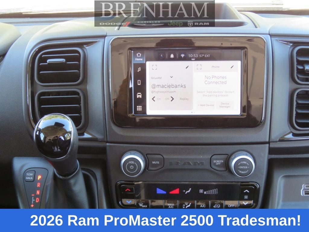 2026 RAM Ram ProMaster RAM PROMASTER 2500 TRADESMAN CARGO VAN HIGH ROOF 159' WB