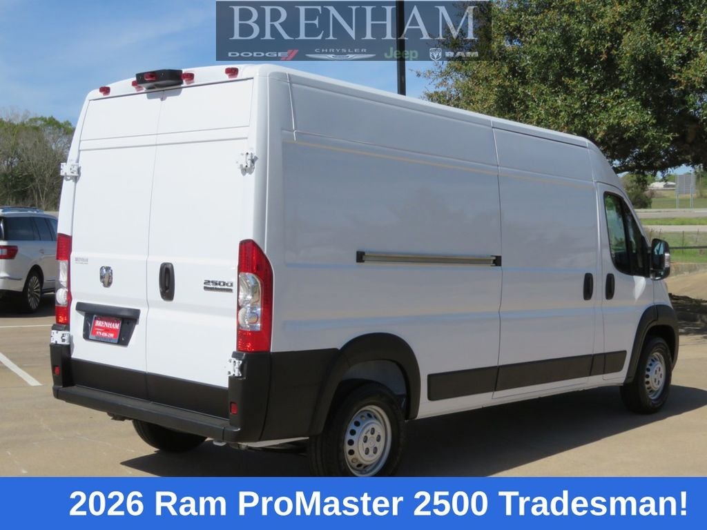 2026 RAM Ram ProMaster RAM PROMASTER 2500 TRADESMAN CARGO VAN HIGH ROOF 159' WB