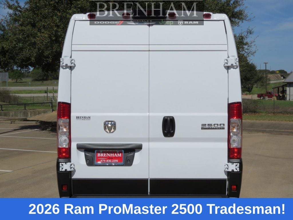 2026 RAM Ram ProMaster RAM PROMASTER 2500 TRADESMAN CARGO VAN HIGH ROOF 159' WB