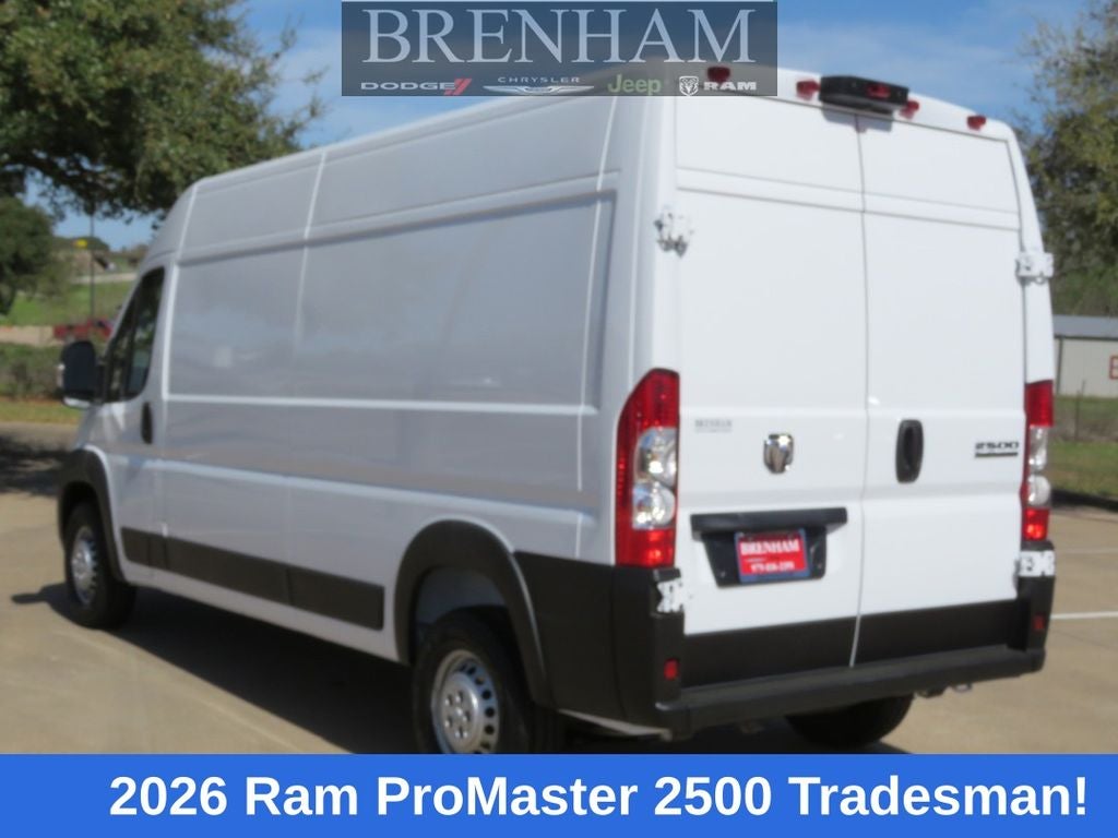 2026 RAM Ram ProMaster RAM PROMASTER 2500 TRADESMAN CARGO VAN HIGH ROOF 159' WB