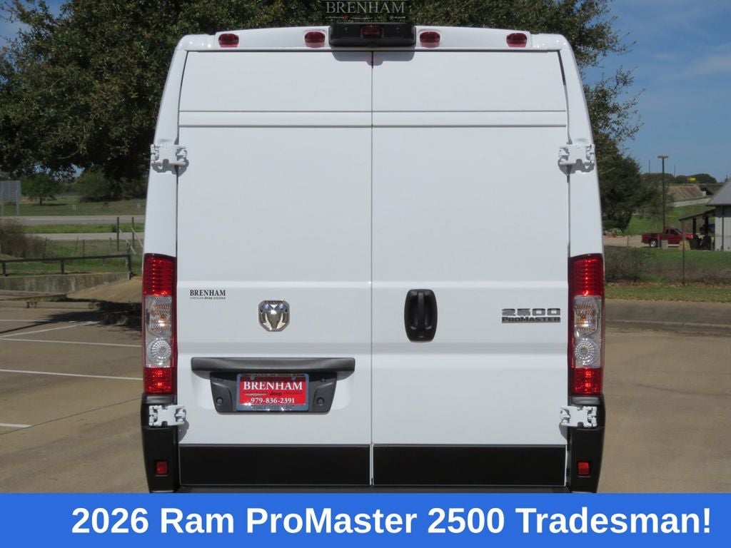 2026 RAM Ram ProMaster RAM PROMASTER 2500 TRADESMAN CARGO VAN HIGH ROOF 159' WB