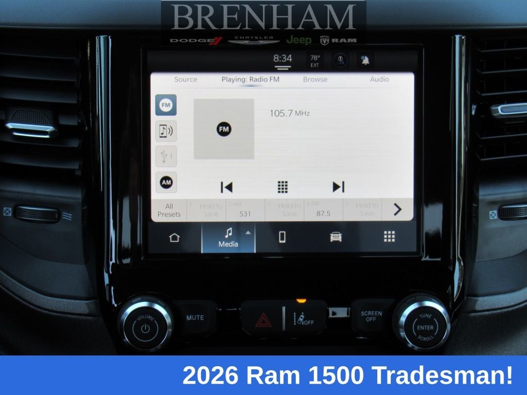 2026 RAM Ram 1500 RAM 1500 TRADESMAN CREW CAB 4X4 5'7' BOX
