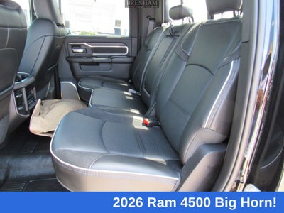 2026 RAM 4500 Chassis RAM 4500 BIG HORN CHASSIS CREW CAB 4X4 60' CA