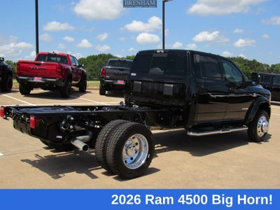 2026 RAM 4500 Chassis RAM 4500 BIG HORN CHASSIS CREW CAB 4X4 60' CA